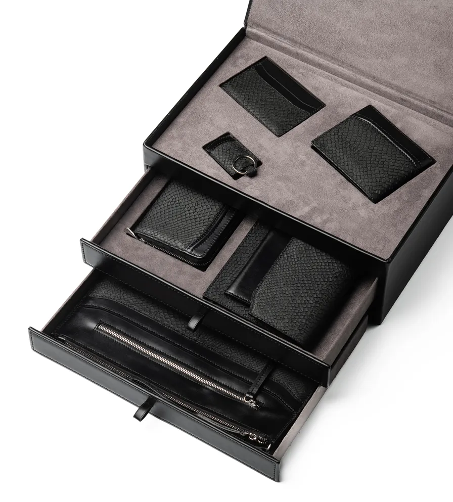 Coffret goodies en cuir