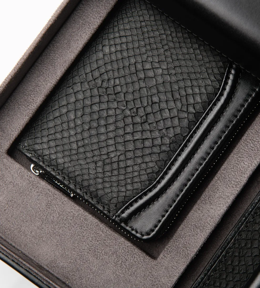 Portefeuille en cuir de poisson